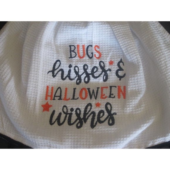 Cynthia Rowely Curious Halloween Embroidered Kitchen HANGING Towel Spider HTF - Picture 3 of 8